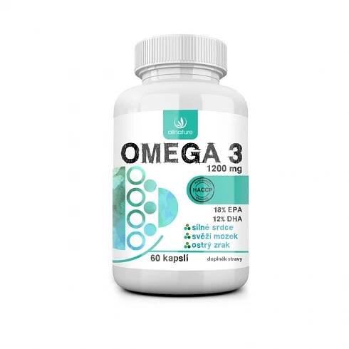 Allnature Omega 3 1200 mg 60 cps.
