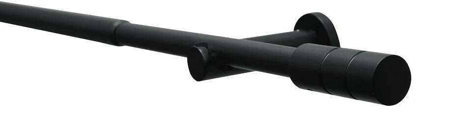 Gardinia Záclonová souprava Kreta pro 1 tyč průměr 16/19 mm černá