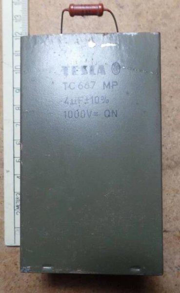 Kondenzátor na 1000V Tesla TC667 4µF MP | Aukro
