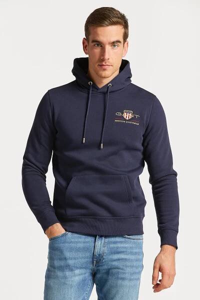 MIKINA GANT MEDIUM ARCHIVE SHIELD HOODIE EVENING BLUE