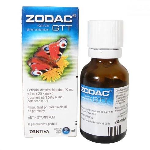 Zodac GTT 10 mg 20 ml