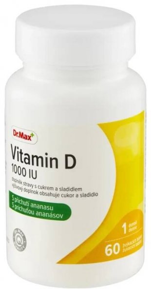 Dr. Max Vitamín D 1000 IU 1×60 tbl, výživový doplnok