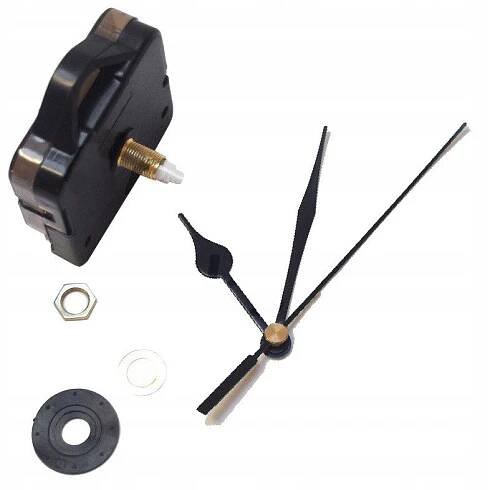 MECHANISMUS PRO NÁSTĚNNÉ HODINY krátký + ručičky 7,2 cm