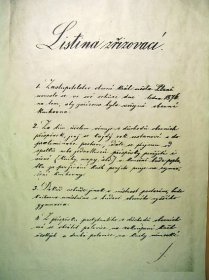 Soubor:Zřizovací listina z roku 1876.jpg