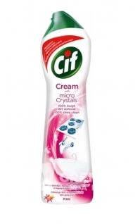 Cif Cream Pink Flower, tekutý písek, čistící prostředek, 500 ml