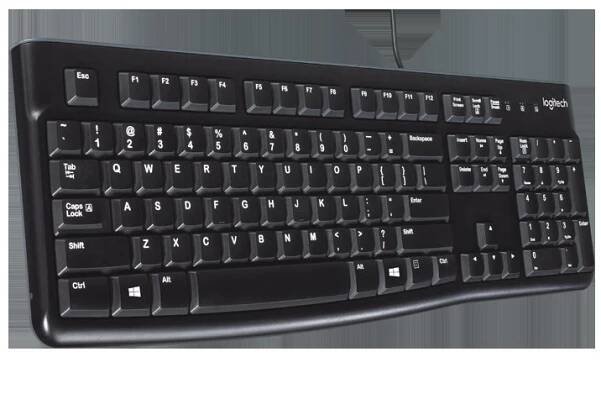 Logitech K120/ Drátová USB/ RU layout/ Černá - obrázek č. 2