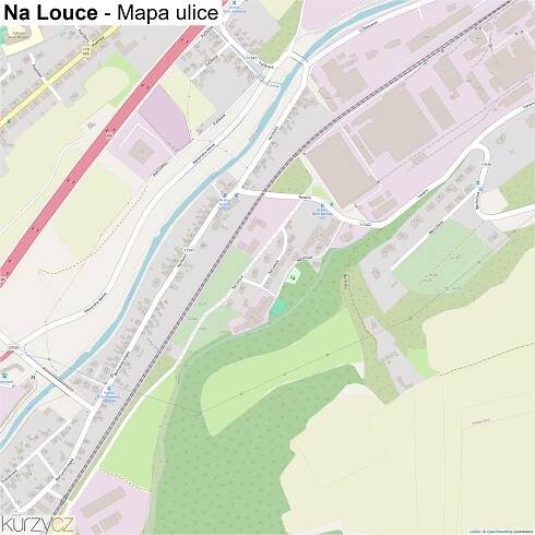 Na Louce - mapy | Kurzy.cz