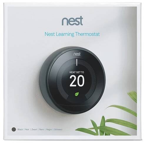 Google Nest termostat čierny, 3. generácia s Opentherm, EU verzia - Koti.sk - Inteligentná domácnosť
