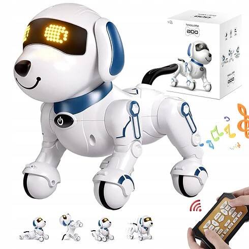 INTERAKTIVNÍ PEJSEK ROBOT RC DÁLKOVÉ OVLÁDÁNÍ ROBOTDOG DÁLKOVĚ OVLÁDANÝ TANČÍ