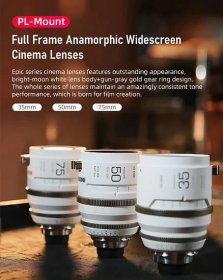 Viltrox Anamorphic 3-Lens Kit 35/55/75 mm T2,0 1,33x (PL)