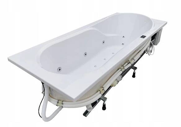 OBDÉLNÍKOVÁ HYDROMASÁŽNÍ VANA 3L GWAR. 160x75! Materiál provedení akrylová