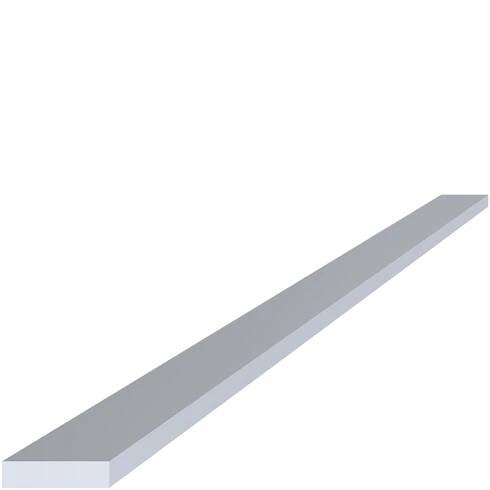 Hliníková pásovina 20x5 mm, délka 6000 mm, materiál EN AW-6060 T66, přírodní hliník bez povrchové úpravy, cena za KUS