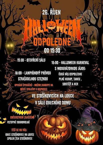 Halloween odpoledne ve Stošíkovicích na Louce