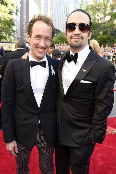 Jeffrey Seller and Lin-Manuel Miranda at the 2016 Tony Awards