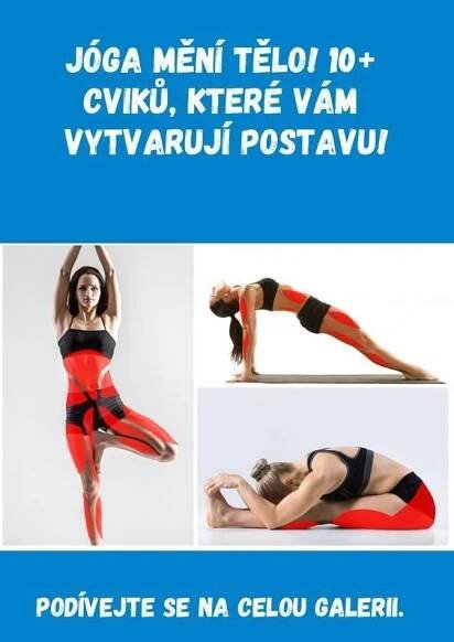 an advertisement for the yoga program with pictures of women doing different poses and positions, including one