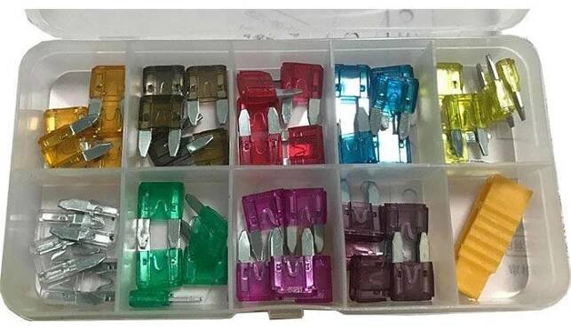 Sada autopojistek mini 11x16mm 5-40A, celkem 45ks