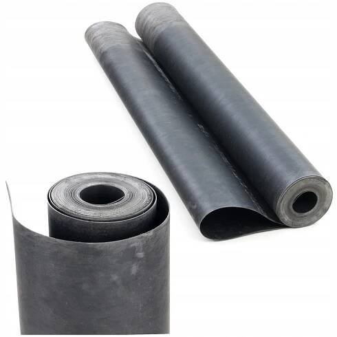 10× Odhlučňovací gumová podložka z pevné gumy 1 mm 100 cm x 100 cm x 0,1 cm 2,1 kg/m2