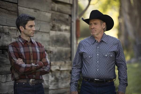 Yellowstone - Se zbabělcem bez slitování - Z filmu - Wes Bentley, Will Patton