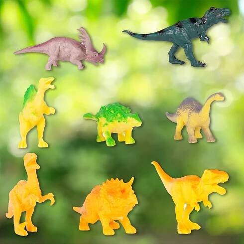 Vlaková autodráha XXL Dinosauři 230 dílků + Auto