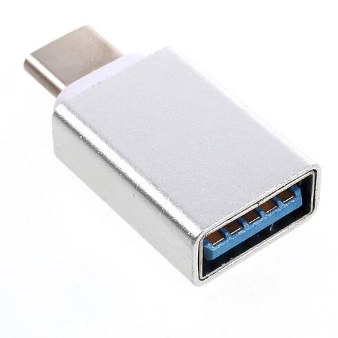 Redukce OTG USB-C 3.1/USB 3.0 - stříbrná
