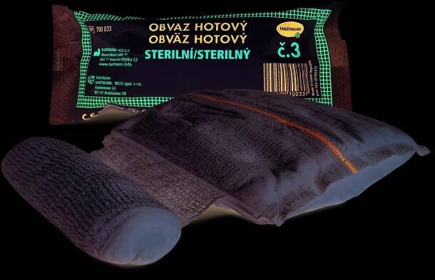 HARTMANN Obväz hotový sterilný č. 3, 8cm x 5m 1×1 ks, obväz