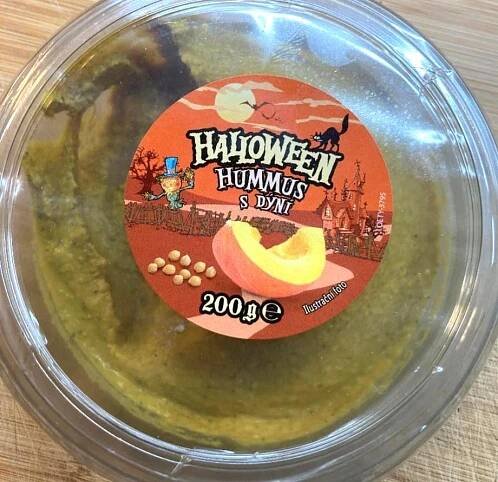 Halloween hummus s dýní Lidl