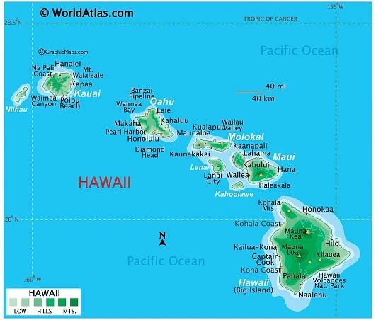 Hawaii Maps & Facts