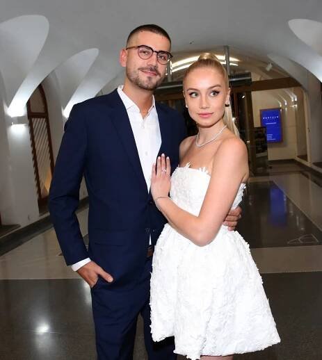 Anna Kadeřávková se svým expartnerem.