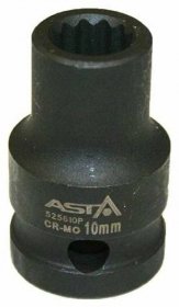 ASTA 525608P - Hlavice nástrčná úderová 1/2" 8 mm, 12hranná