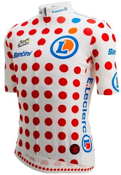 Santini Tour de France 2024 puntíkovaný cyklistický dres