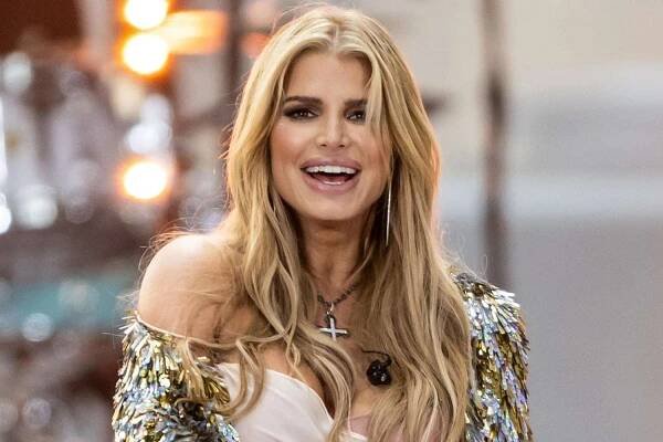 Jessica Simpson performs at NBC's 