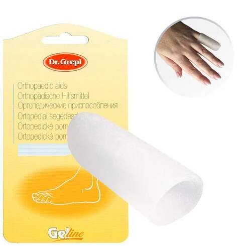 Chránič prstu uzavřený Dr. Grepl Gel-line 1 ks - průhledný