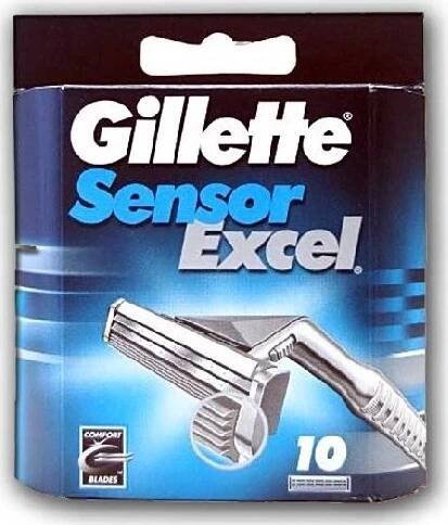 Gillette Sensor Excel náhradní hlavice 10 ks