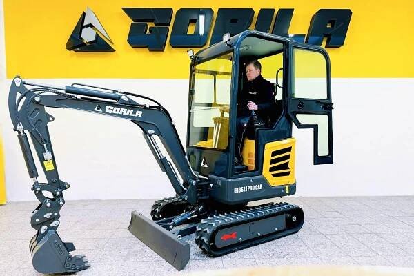 Pásový minibagr GORILA®️ G18SE I PRO CAB