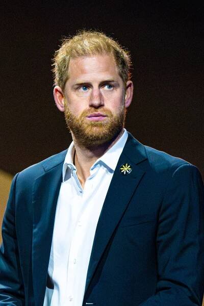Prince Harry looks annoyed