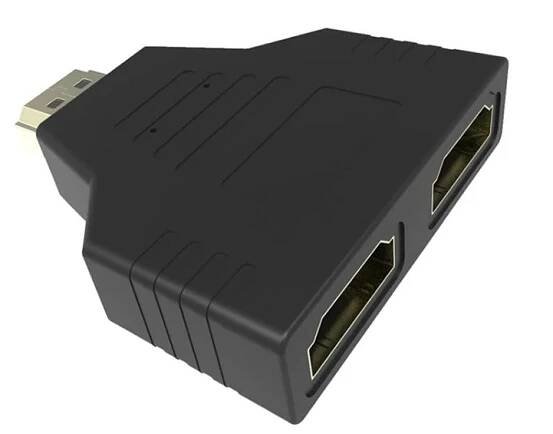Foto - HDMI rozdvojka adaptér 1080p - 1x samec a 2x samice