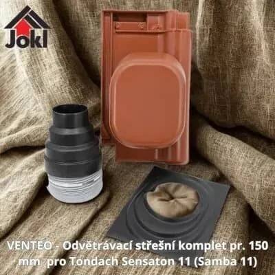 VENTEO - Odvětrávací střešní komplet pr. 150 mm pro Tondach Sensaton 11 (Samba 11)