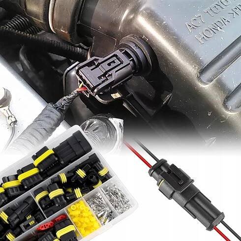 352 x KOSTKY ZÁSTRČEK ELEKTRICKÝCH KONEKTORŮ HERMETICKÉ PIN 1,2,3,4 - Allegro