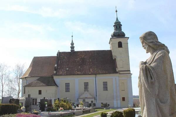 Kostel svatého Jakuba v Ježově.