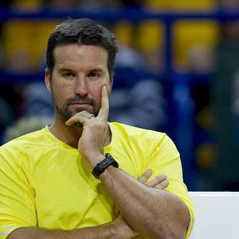 "Patrick Rafter, earnest in competition." Wallpaper