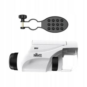 Kapesní mikroskop Nastavitelný ruční mini mikroskop bílý   stojánkem Model trzonek mikroskopu dla dzieci Przenośny mikroskop