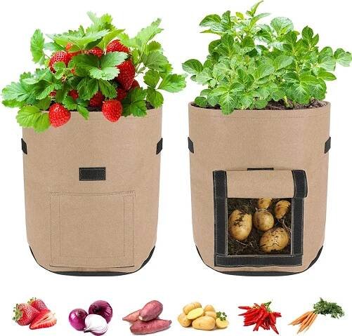 2 kusy sázecí pytel opakovaně použitelný sáček na brambory Tomato Planter Bag odolný