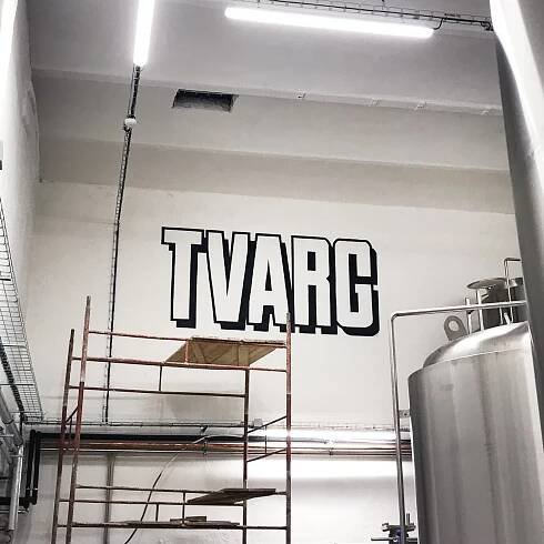 Malba loga pivovaru TVARG - GRAFFONE®