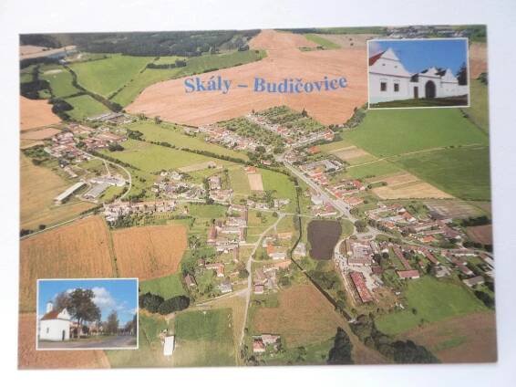 Budičovice - Skály, Vodňany, Protivín, okr. Písek - letecký - Pohlednice místopis