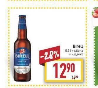 Billa Birell nealkoholické pivo nabídka