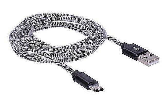 NÁŘADÍ VÍTEK s.r.o. - Nabíjecí USB-C kabel, USB 2.0 A - USB-C 3.1, blistr, 2m - Elektro - DŮM a DOMÁCNOST, Elektro.. - 100