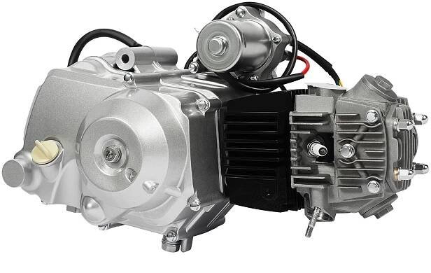 125cc 4taktní poloauto motor sada motoru s reverzní pro pit buggy čtyřkolku čtyřkolku čtyřkolku