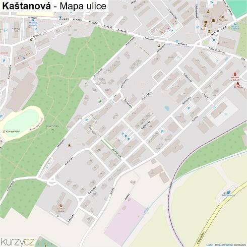 Kaštanová - mapy | Kurzy.cz