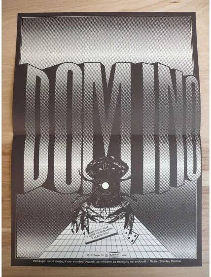 Domino (filmový plakát, film USA 1977, režie Stanley Kramer, Hrají: Gene Hackman, Candice Bergen, Richard Widmark)