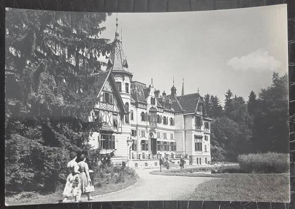 Vsetín Lešná u Gottwaldova Zámek zoopark  - Pohlednice místopis